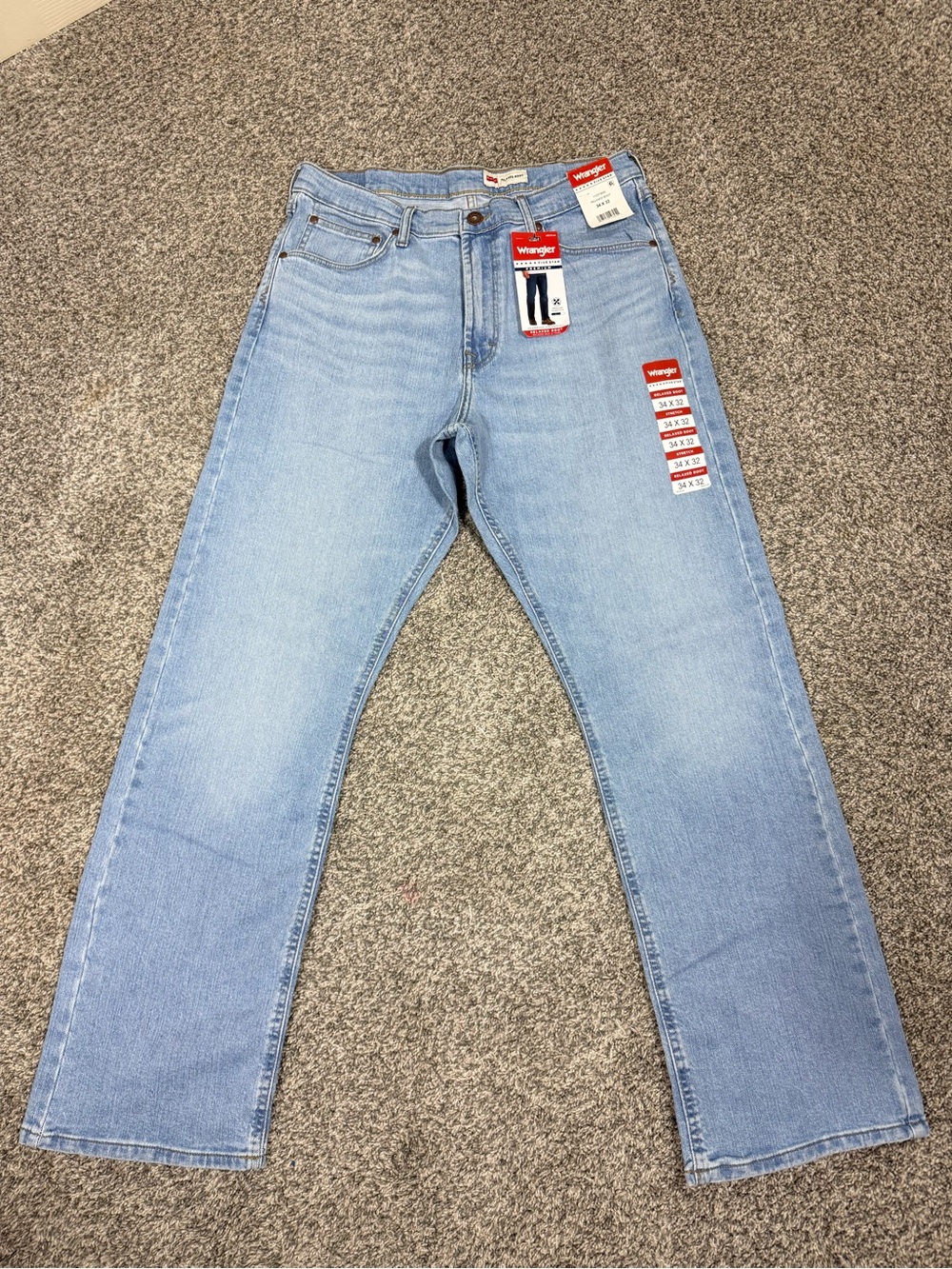Wrangler Light Blue Relaxed Boot Leg Denim Jeans